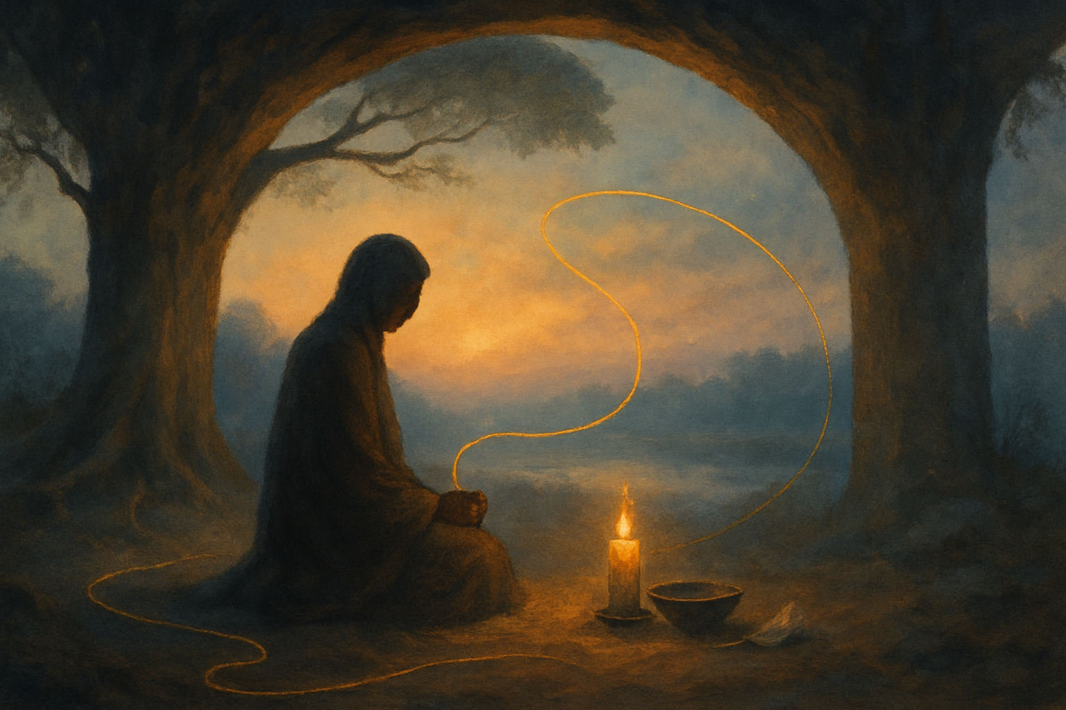 Threading the Golden Cord: A Morning Ritual for Remembering Your Path
